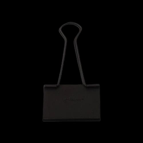 Off-White Clip Binder 'Black'