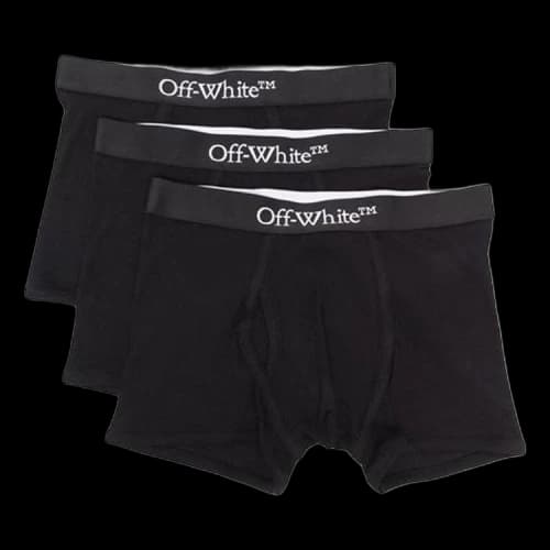 Off-White Boxers (3 Pack) 'Black/White'