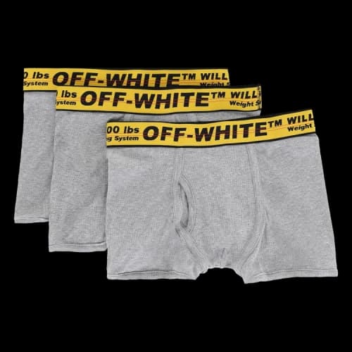 Off-White Classic Industrial Boxer (3 Pack) 'Grey'