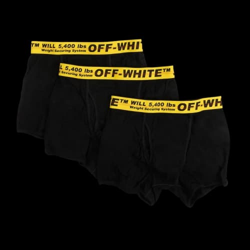 Off-White Tripack Logo Boxer Shorts 'Black'