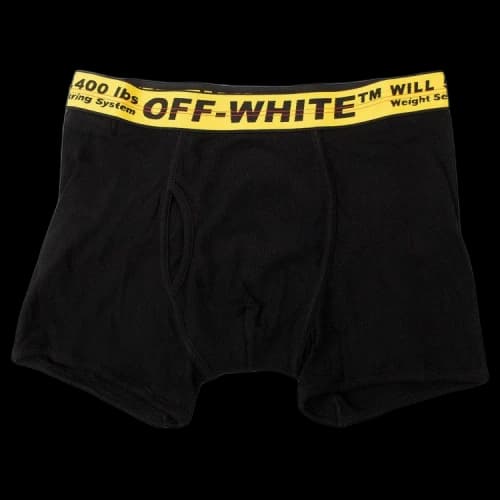 Off-White Boxer Shorts 'Black/Yellow'