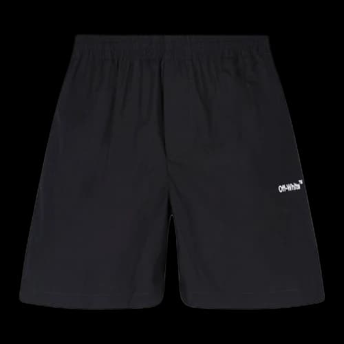 Off-White Arrow Outline Pajama Shorts 'Black/White'