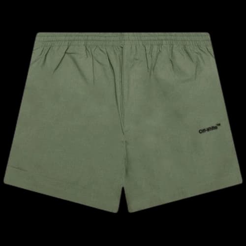 Off-White Arrow Outline Pajama Shorts 'Army/Green'