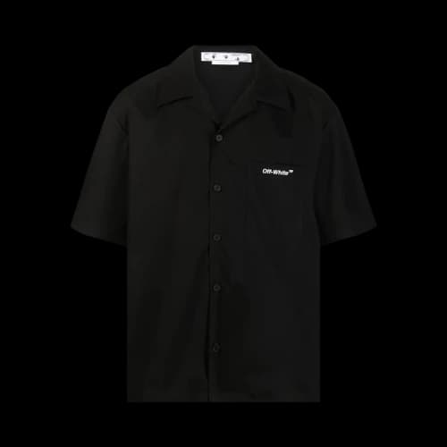 Off-White Arrow Outline Pajama Short-Sleeve Shirt 'Black/White'
