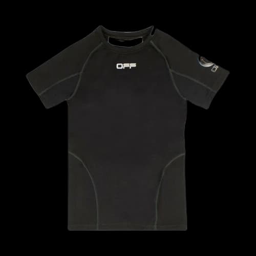 Off-White SS21 Logo Sports Short Sleeve Slim Fit Version Black