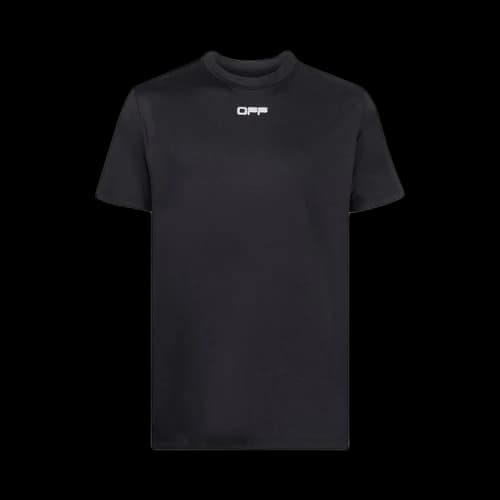 Off-White FW22 Logo Printing Round Neck Short Sleeve Version Black T-Shirt