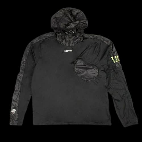Off-White Stretch Hoodie Sweatshirt 'Black'