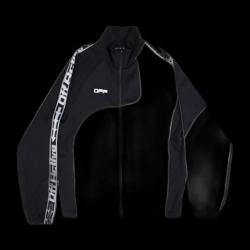 Off-White Logo Alphabet Printing Loose Jacket Version Black White