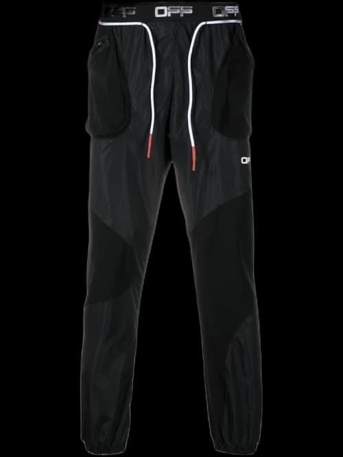 OFF-WHITE Active Technical Joggers Black/White
