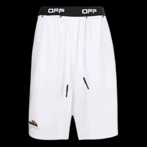 Off-White Logo Waist Arrow Shorts White