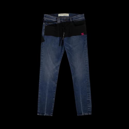 Off-White Printed Jeans 'Blue'