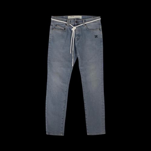 Off-White Belted Jeans 'Blue'