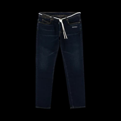 Off-White Washed Skinny Denim Pants 'Dark Blue'