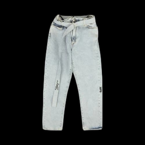 Off-White Stripe Low Crotch Jean 'Blue/Black'