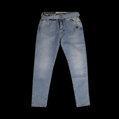 Off-White Belted Bleach Jeans 'Blue'