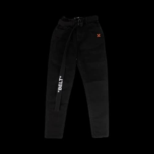 Off-White Belted Diag Jeans 'Black'