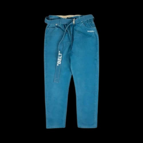 Off-White Stripe Low Crotch Pant 'Blue/White'