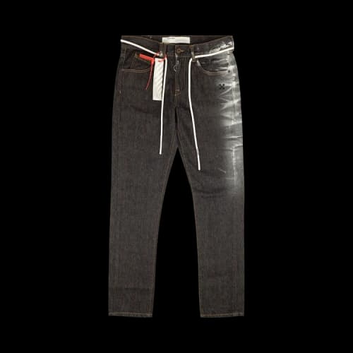 Off-White Sprayed Straight Leg Jeans 'Black'