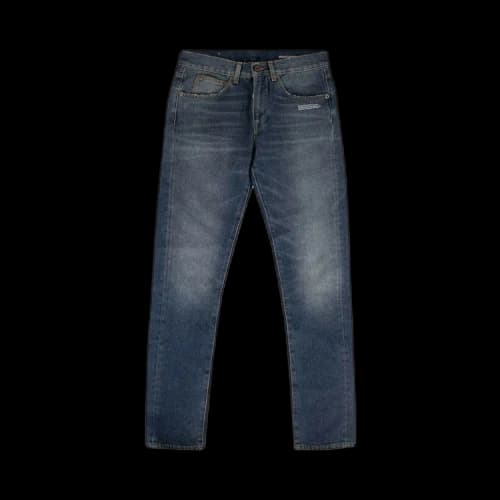 Off-White Denim Faded Slim Jeans 'Blue'