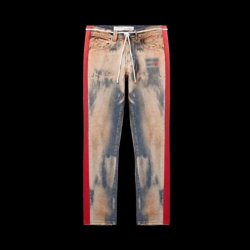 Off-White Side Panel Slim Denim 'Blue'