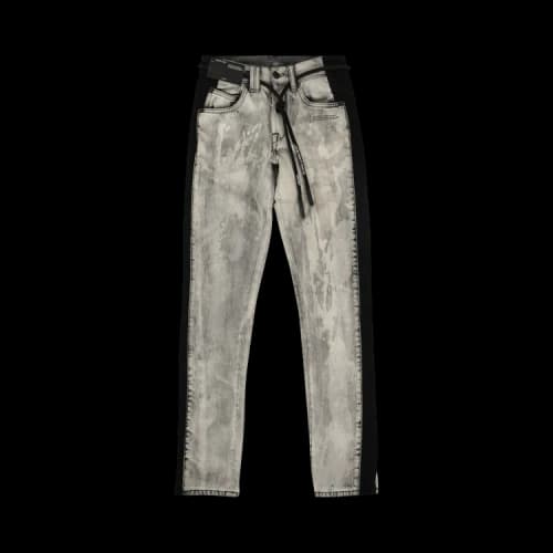Off-White Side Panel Slim Denim 'Grey'