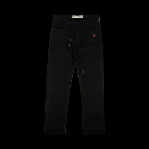 Off-White Shoelace 5 Pocket Jeans 'Black'