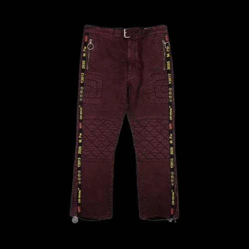 Off-White Logo 5 Pocket Jeans 'Maroon'