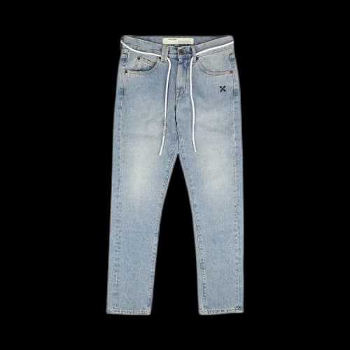 Off-White Diag Slim Short Jeans 'Blue'