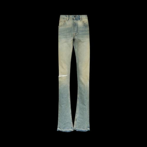 Off-White Slim Split Jeans 'Blue'