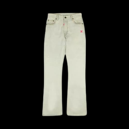 Off-White Diagonal Low Fit Jeans 'White'