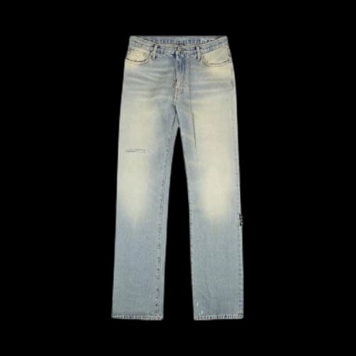 Off-White Distressed Dirty Jean 'Blue'