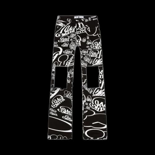 Off-White x Katsu Printed Straight Leg Jean 'Black/White'