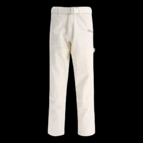 Off-White SS22 Solid Color Straight Casual Pants/Trousers White