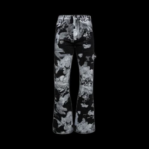 Off-White Bling Flare Carpenter Jeans 'Black/Grey'