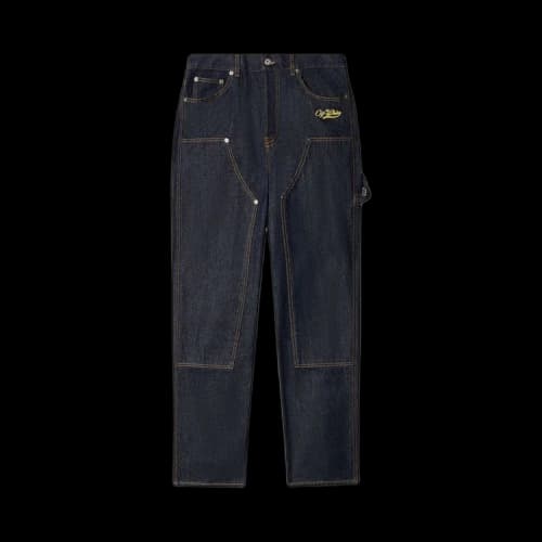 Off-White Wave Off Denim Skate Carpenter Pants 'Indigo/Yellow'