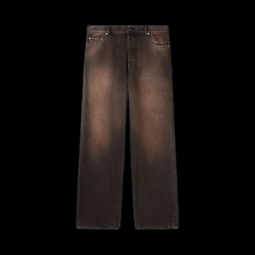Off-White Overdyed Straight Jeans 'Brown'
