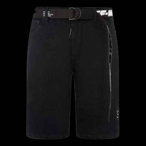 Off-White FW21 Alphabet Belt Design Casual Shorts Version Black