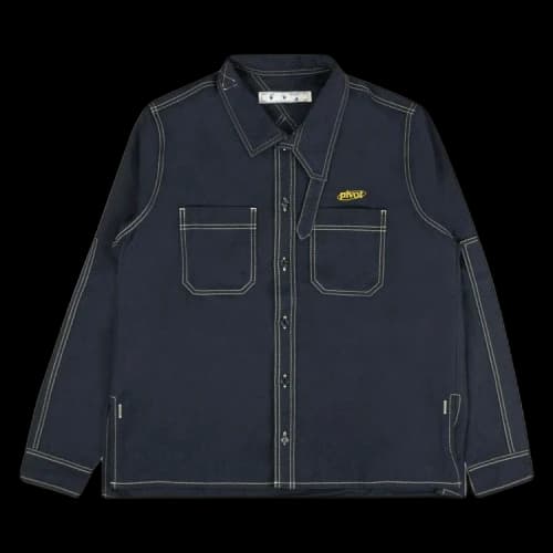 Off-White Detail Blue Shirt