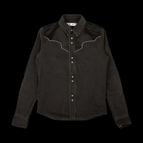 Off-White Arrow Western Denim Shirt 'Black'
