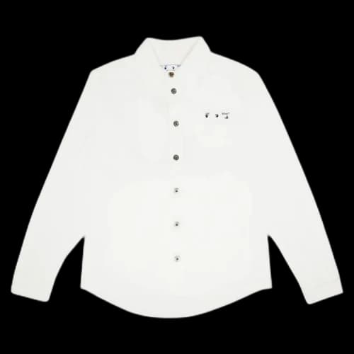 Off-White Caravag Paint Denim Shirt 'White'