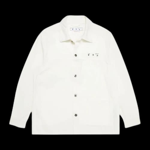 Off-White Caravag Arrow Denim Overshirt 'White'