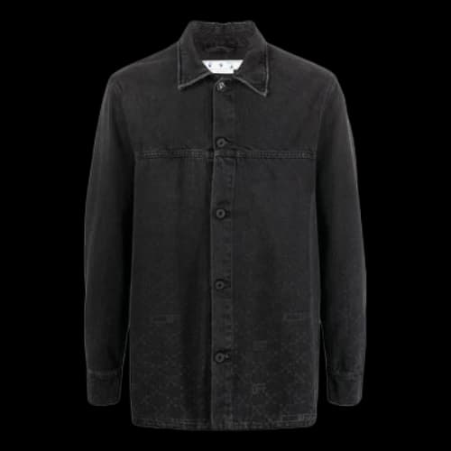 Off-White Monogram Denim Overshirt 'Black'