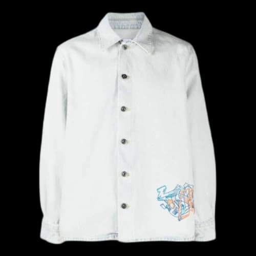 Off-White Graffiti Denim Shirt