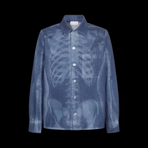 Off-White Body Scan Over Denim Shirt 'Blue'