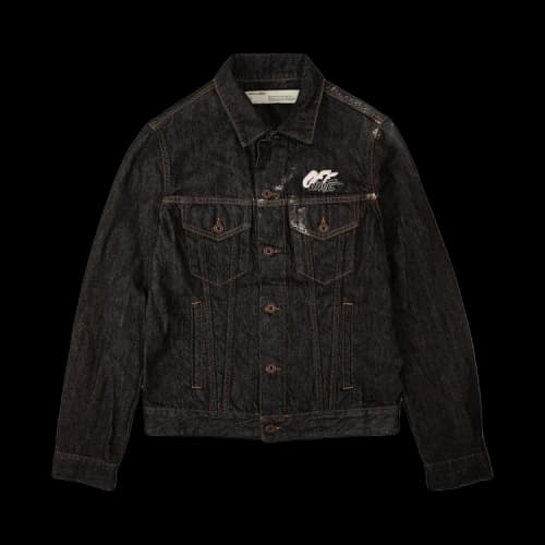 Off-White ArrSlim Denim Jacket 'Black'