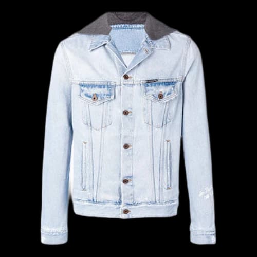 Off-White hooded Jacket Version Blue