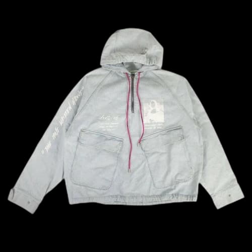 Off-White Mona Lisa Light Denim Jacket 'Blue'