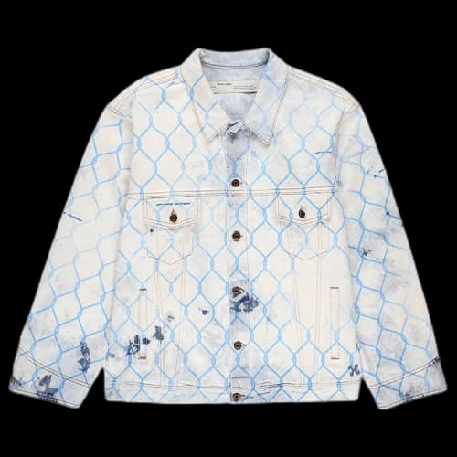 Off-White Fence Jean Jacket 'Blue'