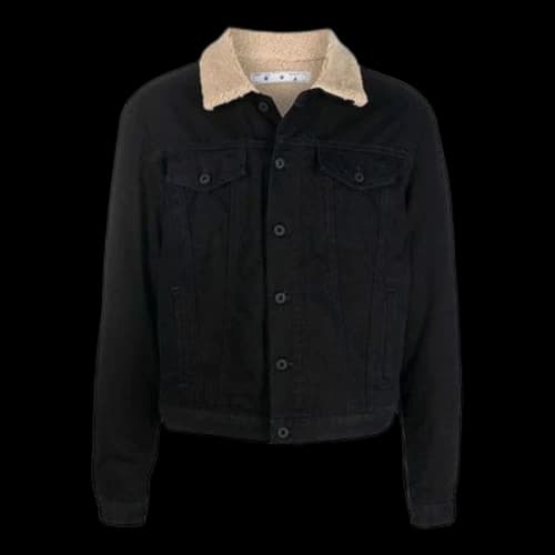 Off-White FW21 Environmental Friendly lapel Jacket Version Black