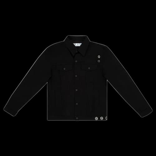 Off-White Neen Skate Denim Jacket 'Black/Green'